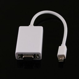 Mini Display Port to VGA Adapter Cable - White - Click Image to Close